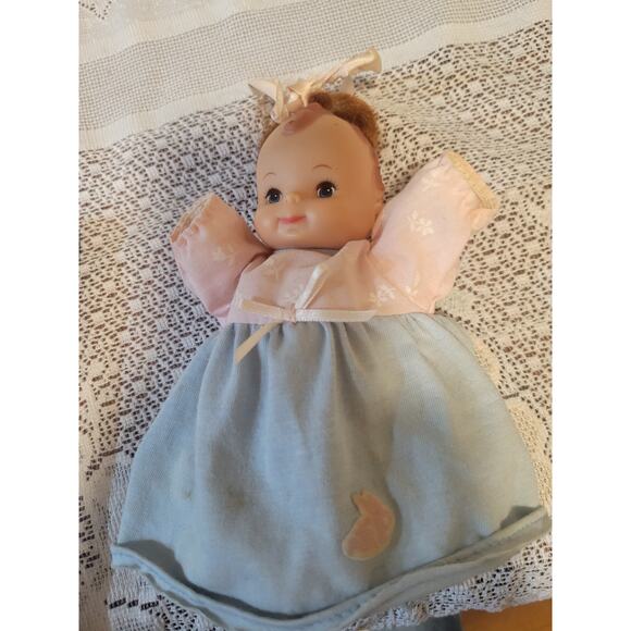 Playmates Toys Other - Vtg 1987 Precious Playmates 6" Pixie Baby Doll Fully Jointed Soft Vinyl Skin